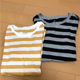 ムジルシリョウヒン(MUJI (無印良品))の無印良品 ボーダーＴシャツ XSサイズ(Tシャツ(半袖/袖なし))