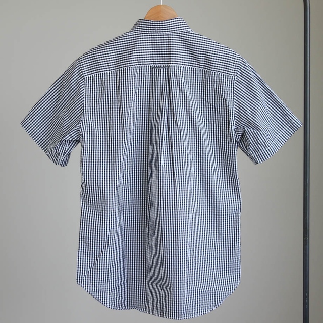COMME des GARCONS(コムデギャルソン)のコムデギャルソンオム パッチワーク 切り替えシャツ 半袖 チェック ストライプ メンズのトップス(シャツ)の商品写真
