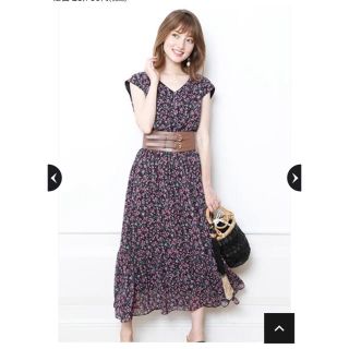 ジャスグリッティー(JUSGLITTY)の小花ティアードワンピース👗❤︎(ロングワンピース/マキシワンピース)