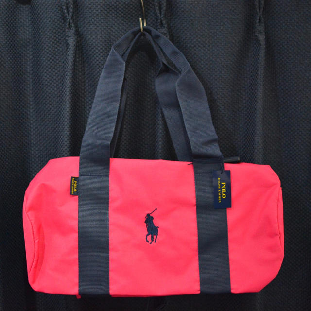 POLO RALPH LAUREN(ポロラルフローレン)の新品未使用 正規品 ポロラルフローレン ボストンバックドラムバック ピンク レディースのバッグ(ボストンバッグ)の商品写真