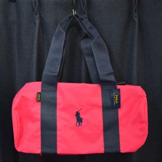 ポロラルフローレン(POLO RALPH LAUREN)の新品未使用 正規品 ポロラルフローレン ボストンバックドラムバック ピンク(ボストンバッグ)