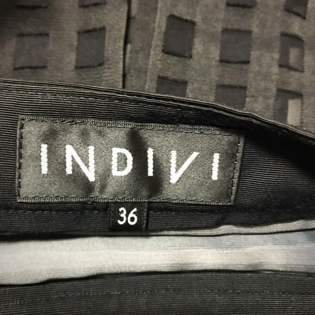 INDIVI(インディヴィ)の☆INDIVI☆インディヴィ シースルーチェックスカート レディースのスカート(ひざ丈スカート)の商品写真