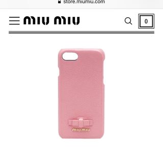 ミュウミュウ(miumiu)のペン卒ちゃんさん専用！！miu miu iPhoneケース 美品(iPhoneケース)