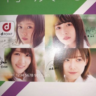 エヌティティドコモ(NTTdocomo)の欅坂46　dポイントカード(女性アイドル)