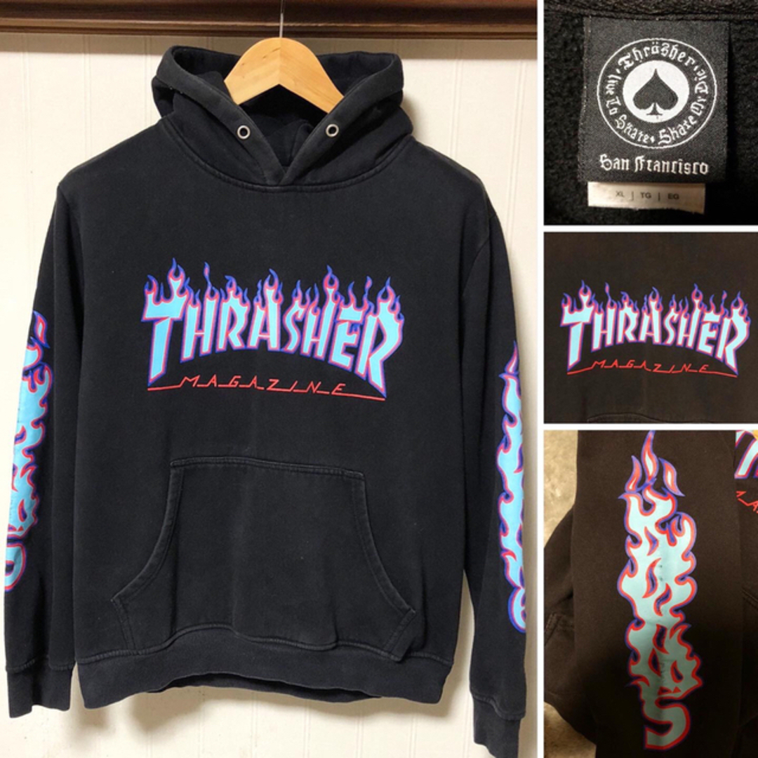 THRASHER - 人気❗️THRASHER スラッシャー ビッグロゴ ファイヤー