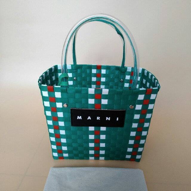 Marni(マルニ)のマルニ ハンドバッグ フラワーカフェ MARNI カゴバッグ ミニ レディースのバッグ(かごバッグ/ストローバッグ)の商品写真