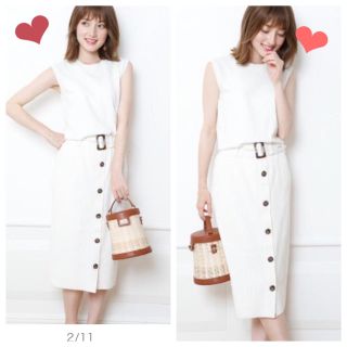 マイストラーダ(Mystrada)の新品❤︎新作❤︎マイストラーダ❤︎ フロントボタンタイトニットワンピース(ひざ丈ワンピース)