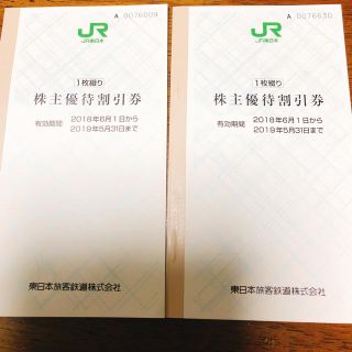 JR東日本  株主優待割引券  1枚綴り2冊と株主サービス券(その他)