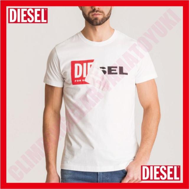 DIESEL(ディーゼル)の【超人気】DIESEL ディーゼル レッドボックスロゴT　S  メンズのトップス(Tシャツ/カットソー(半袖/袖なし))の商品写真