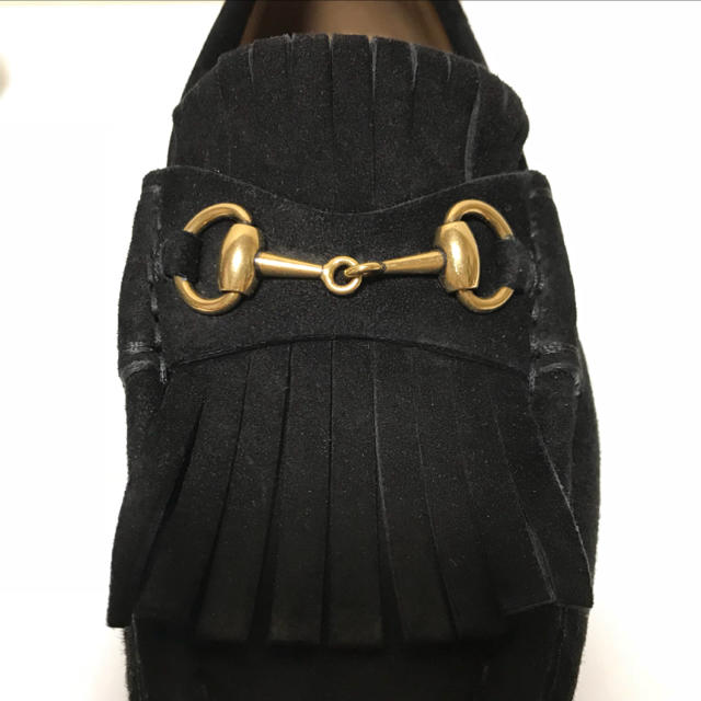 Gucci - ☆新品 グッチ キルト タッセル ホース ビット ローファー 黒
