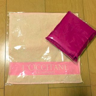 ロクシタン(L'OCCITANE)のロクシタンエコバッグ&ハンドタオル(エコバッグ)