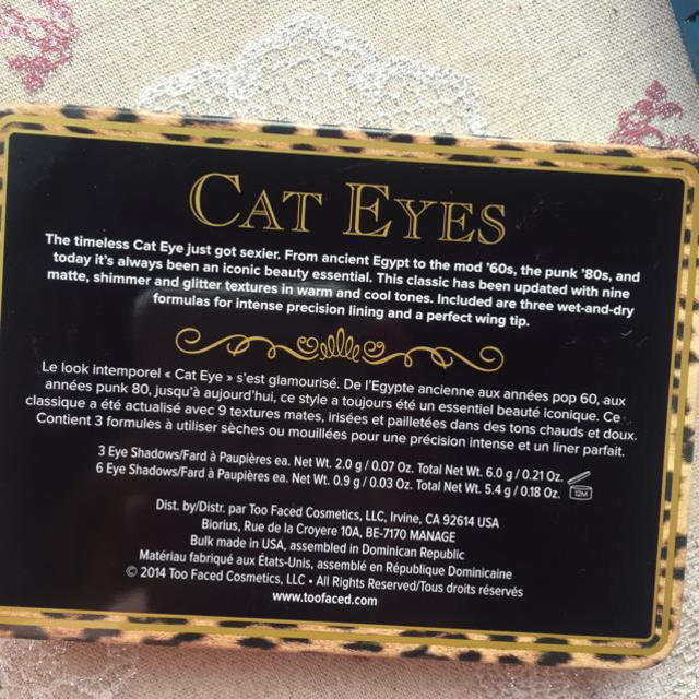 Too Faced(トゥフェイス)のCat eye コスメ/美容のベースメイク/化粧品(その他)の商品写真