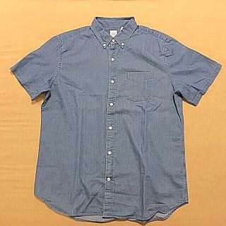 ギャップ(GAP)のGAP インディゴショートスリーブシャツ(シャツ)