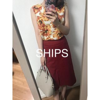 シップスフォーウィメン(SHIPS for women)の☆SHIPS☆シップス  リネンスカート(ひざ丈スカート)