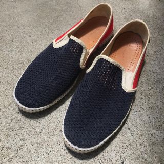 ユナイテッドアローズ(UNITED ARROWS)のRivieras リビエラ メッシュスリッポン 42 美品 27㎝(デッキシューズ)