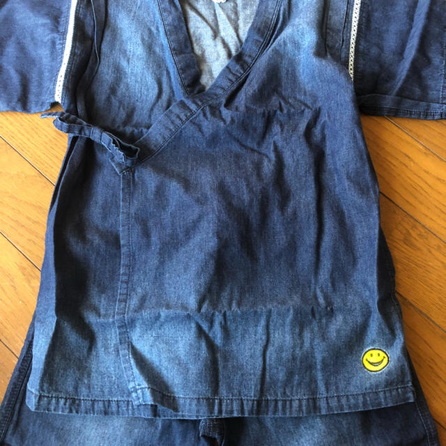 BREEZE(ブリーズ)のBREEZE 新品 130 デニム風 甚平 キッズ/ベビー/マタニティのキッズ服男の子用(90cm~)(甚平/浴衣)の商品写真