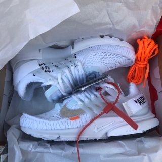 ナイキ(NIKE)のTHE 10NIKE×Off White AIR PRESTO 24.0cm白(スニーカー)