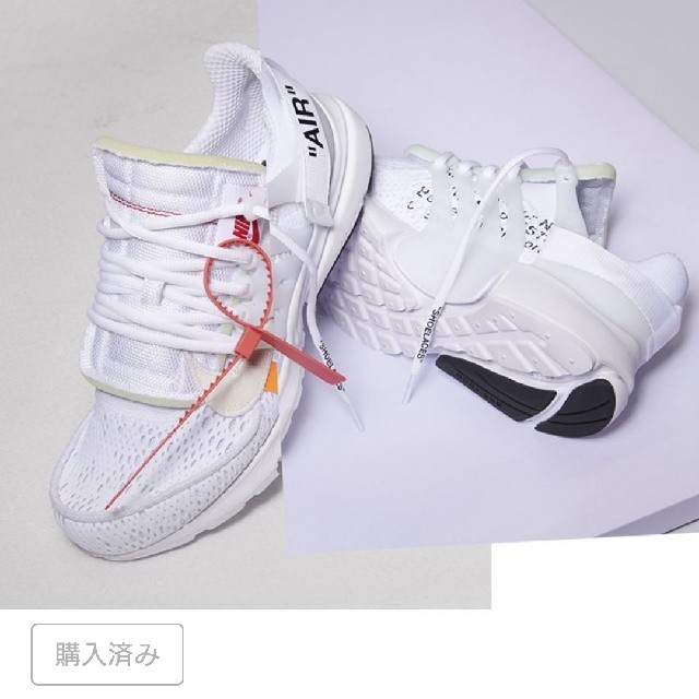 別倉庫からの配送】 × NIKE - NIKE OFF-WHITE PRESTO AIR スニーカー