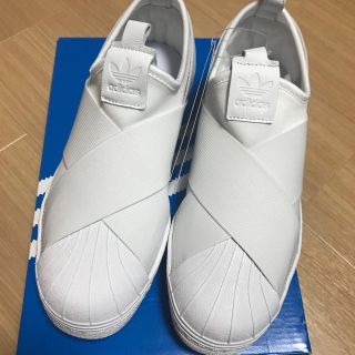 アディダス(adidas)の★新品★アディダス★スリッポン★ホワイト★25(スニーカー)