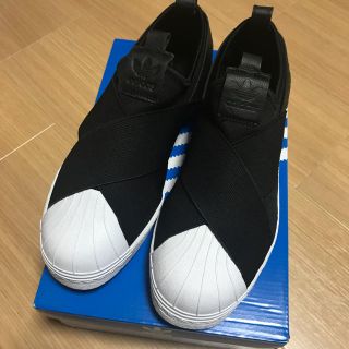 アディダス(adidas)の★新品★アディダス★スリッポン★ブラック★25(スニーカー)