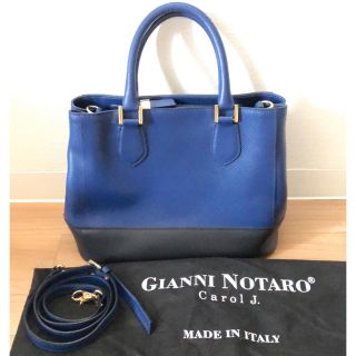 トゥモローランド(TOMORROWLAND)の本日限定お値下げ！【極美品】GIANNI NOTARO 2way バッグ(ハンドバッグ)