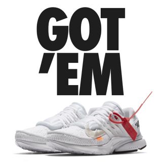 ナイキ(NIKE)の【28.0㎝】OFF-WHITE x Nike Air Presto(スニーカー)
