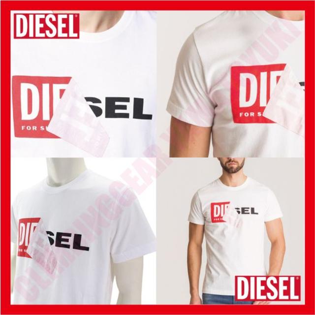 DIESEL(ディーゼル)の【超人気】DIESEL ディーゼル レッドボックスロゴT　M メンズのトップス(Tシャツ/カットソー(半袖/袖なし))の商品写真