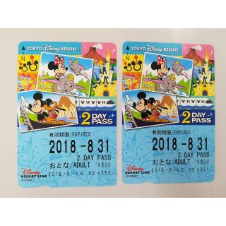 ディズニー(Disney)のディズニーリゾートライン 2DAY PASS(遊園地/テーマパーク)