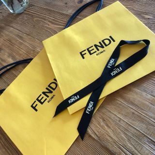 フェンディ(FENDI)のFENDI  フェンディ／ショップ袋 ショッパー②枚セット リボン付き(ショップ袋)