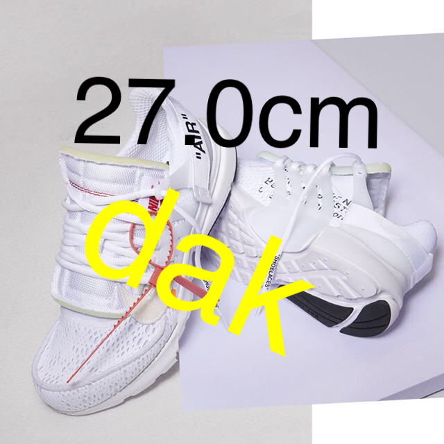 nike air presto off white the ten 27.0