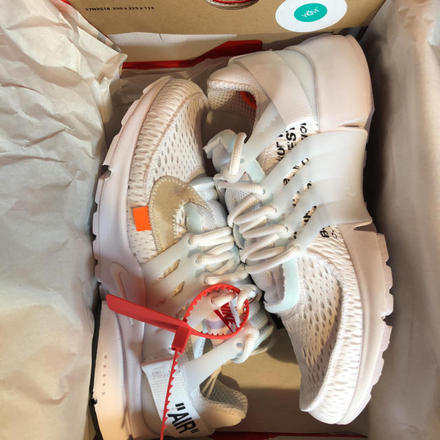 即発送可nike off-white Air Presto white US9