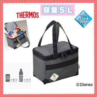 サーモス(THERMOS)の５Ｌ サーモス ミッキー ソフトクーラーバッグ 保冷バッグ トートバッグ 新品(弁当用品)