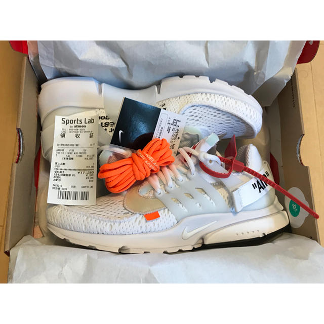 良好品】 28cm - OFF-WHITE 国内正規 アトモス当選 黒 プレスト エア 良好品】 28cm - OFF-WHITE 国内正規 アトモス当選 黒 プレスト エア