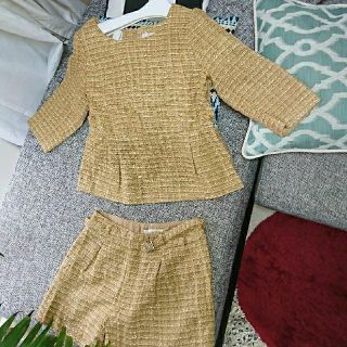 グローブ(grove)のgrove グローブ セットアップ ショートパンツ パーティー(ミニドレス)