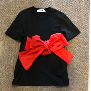 エムエスジイエム(MSGM)のMSGM  Tシャツ リボン 美品(Tシャツ(半袖/袖なし))