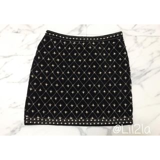 ザラ(ZARA)の♡ZARA♡パールビジュースカート♡ザラ♡(ミニスカート)