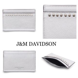 ジェイアンドエムデヴィッドソン(J&M DAVIDSON)の新品⭐️定価21600円／J&M DAVIDSON／カード スタッズ ケース (財布)