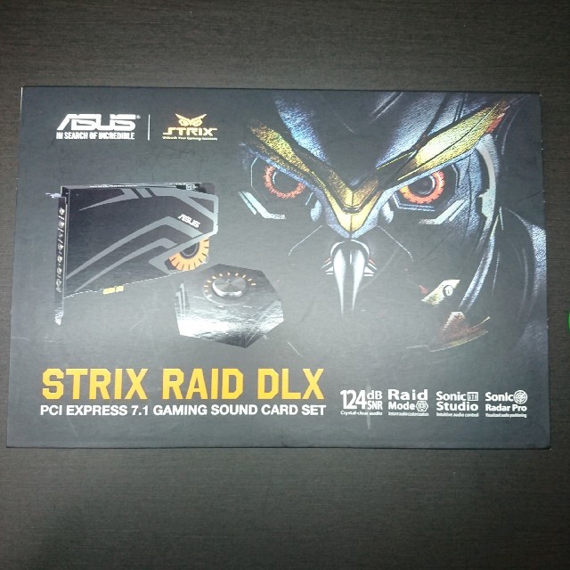 ASUS(エイスース)のASUS STRIX RAID DLX ハイレゾ対応 7.1ch サウンドカード スマホ/家電/カメラのPC/タブレット(PCパーツ)の商品写真