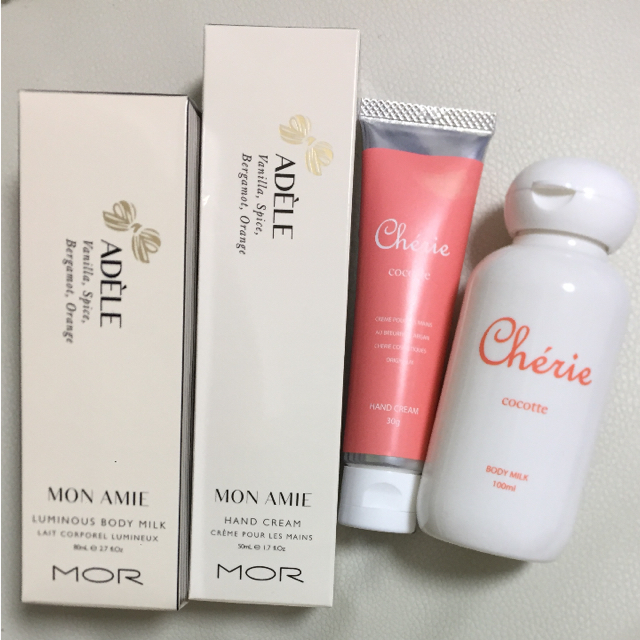 Chloe(クロエ)のセット MOR モナミー ハンドクリーム ボディミルク コスメ/美容のボディケア(ハンドクリーム)の商品写真