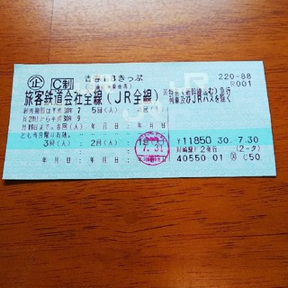 青春18きっぷ(鉄道乗車券)