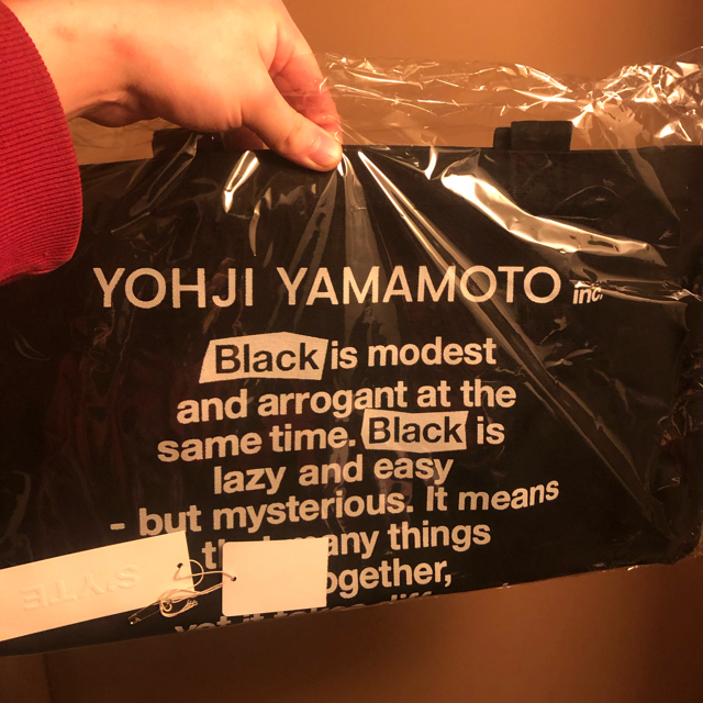 Yohji Yamamoto(ヨウジヤマモト)の新品 S'YTE  ヨウジヤマモト トート「Black Is Modest」 メンズのバッグ(トートバッグ)の商品写真