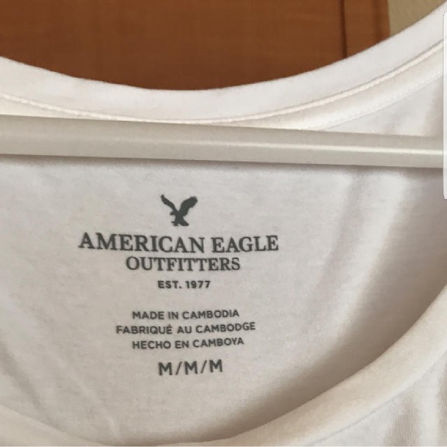 American Eagle(アメリカンイーグル)のAMERICAN EAGLEのTシャツ　白 レディースのトップス(Tシャツ(半袖/袖なし))の商品写真