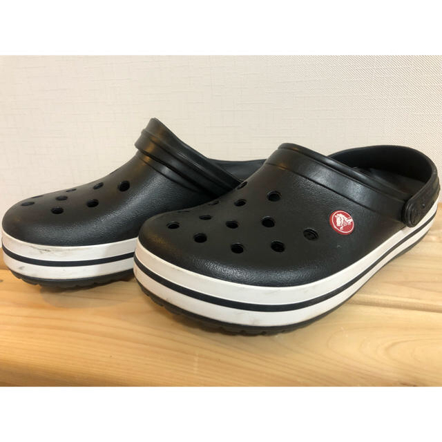 crocs(クロックス)の美品 クロックス crocs 24㎝ 黒 BLACK レディースの靴/シューズ(サンダル)の商品写真