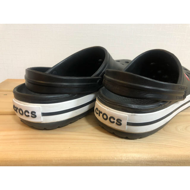 crocs(クロックス)の美品 クロックス crocs 24㎝ 黒 BLACK レディースの靴/シューズ(サンダル)の商品写真