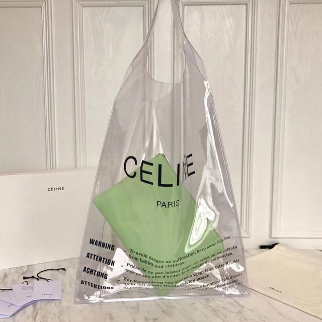 確実正規品 新品未使用 CELINE PVC Bag セリーヌ クリアバッグトートバッグ