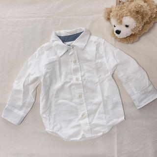 ベビーギャップ(babyGAP)のbabyGAP ＊シンプルホワイトシャツ 80size(シャツ/カットソー)
