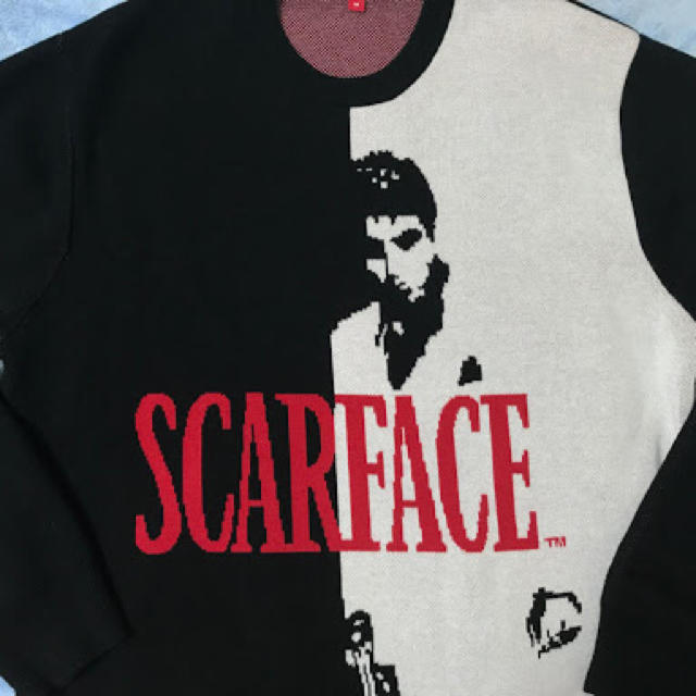 Mサイズ】Supreme SCARFACE キムタク着用 セーター ニット Mサイズ】Supreme SCARFACE キムタク着用 セーター ニット