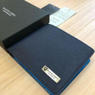 ブラックレーベルクレストブリッジ(BLACK LABEL CRESTBRIDGE)の新品★タグ付き★クレストブリッジ★二つ折り 財布★ウォレット☆バーバリー好きに(折り財布)