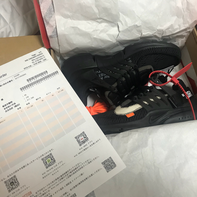 今年も話題の NIKE - Nike off White air presto エアプレスト 27サイズ スニーカー 今年も話題の NIKE - Nike off White air presto エアプレスト 27サイズ スニーカー