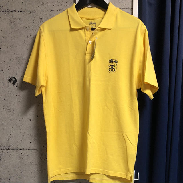 stussy ポロシャツ 黄色(yellow)